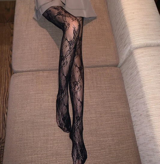 Floral Transparent J-Fashion Stockings 🌹